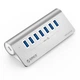 ORICO USB3.2 Док-станція розширення Gen2 Концентратор з алюмінієвого сплаву, спліттер для настільних комп'ютерів та ноутбуків, семипортовий конвертер-хаб M3U7-G2 - зображення 7