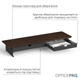 Столик для ноутбука/монитора Officepro MR145DW Dark Wood/Black - изображение 9
