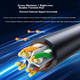 Патч-корд Choseal QS5073A Cat 6a медь 10 Гбит/с 10 м Черный (QS5073AT10) - изображение 7