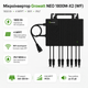 Мікроінвертор для сонячних панелей Growatt NEO 1800M-X2 (WF) 1800 Вт 4 MPPT WiFi IP67 Black - зображення 1