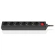 Сетевой фильтр питания REAL-EL RS-6 Protect M 1.8m, black (EL122300032) - зображення 2