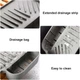 Силиконовый коврик-брызговик для мойки / раковины / смесителя Drain pan AND-94-10-100PCS grey - изображение 5