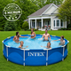 Каркасний басейн Intex 28212 (76*366 см. об'єм: 6503 л. картриджний фільтр-насос 2006 л/год, серія: Metal Frame) - изображение 1