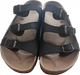 Ортопедические шлепанцы мужские кожаные FootCare FA-302, черные, размер 45 - изображение 2