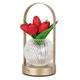 Настольная лампа Lesko Tulips Crystal ZBTSYJX0417 Red светильник ночник в виде букета тюльпанов в колбе 5шт - изображение 1