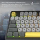 Клавиатура Ajazz AF98 Black USB-C Black Gray Yellow (AF98-BGY) - изображение 2