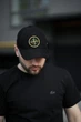 Кепка мужская Stone Island черная, летняя мужская кепка - изображение 1