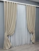 Комплект штор VR-Textil шенилл 2 шт 150x270 см бежевый (1691ш) - изображение 3