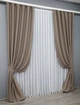 Комплект штор VR-Textil Midnight блекаут 2 шт 150x290 см капучино (1674ш) - зображення 3