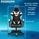Крісло ігрове GAMING CHAIR G-001 колір чорний/білий - зображення 9