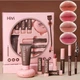 Набір декоративної косметики HiVi Makeup Set 9 в 1 – 4 матові помади, BB-крем, пудра, туш, підводка та олівець для брів (142169974) - зображення 1