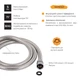 Шланг Lidz Niagara 03 1,5 м LDNIA03CRM35452 Chrome - зображення 3