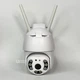 Камера відеоспостереження від WIFI Smart Camera, вулична поворотна IP-камера зі звуком, нічним баченням, датчиком руху, зовнішня бездротова камера з керуванням через додаток ICsee для дому, дачі, магазину Біла WSCY-8-White - зображення 9