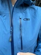 Мембранна куртка Outdoor Research Gore-tex Aspire трекінгова водонепроникна в похід блакитна Розмір S - зображення 6
