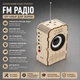 Деревянный конструктор Учебный набор Электроника Настоящий FM радиоприемник с деревянным корпусом DIY Stem - изображение 1