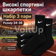 Шкарпетки Nike високі спортивні набір 3 пари розмір 34-36 чорні з білим логотипом довгі шкарпетки для тренувань, залу, бігу, школи - зображення 1