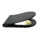 Сидение для унитаза с микролифтом Slim Elegance Black, дюропласт, черный Sanpreis - изображение 4