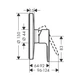 Hansgrohe Vernis Blend Змішувач для душу, Matt Black (71667670) - зображення 2