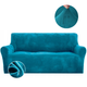 Захисний чохол на тримісний диван Diana Textile Plush Velvet, 190-230 см, Бірюзовий - зображення 2