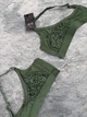 Бюстгальтер топ без кісточок (застібка спереду та позаду) Hunkemoller (для допомоги жінкам після мастектомії) - ЗЕЛЕНИЙ - XS - изображение 6