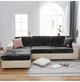Чохли на диванні подушки - сидіння Homytex 50-70 (50-70) +20 см, Темно-сірий - зображення 5