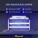 Aspectek електричний знищувач комах 20W для приміщень, проти мух та комарів, з лампами в комплекті - изображение 3