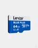 Карта памяти Lexar Blue Plus microSDXC 64 ГБ U1 V10 A1 + SD-адаптер (LMSBLPL064G-BNANG) - изображение 2