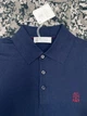 Мужское синее поло Brunello Cucinelli из тонкого трикотажа – 100% хлопок размер XL - изображение 12