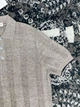 Мужская светло коричневая трикотажная футболка поло Brunello Cucinelli Henley из льна и хлопка размер M - изображение 6