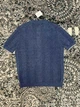 Мужская синяя трикотажная футболка-поло Brunello Cucinelli Henley из льна и хлопка размер M - изображение 3