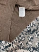 Мужская коричневая трикотажная футболка поло Brunello Cucinelli Henley из льна и хлопка размер M - изображение 9