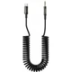 Кабель AUX Proove Steel Spring Type-C to 3.5 (1m) black - зображення 2