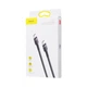 Кабель Baseus Cafule Type-C to Type-C PD 2.0 60W (2m), Серый / черный - изображение 2