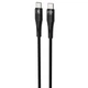 Кабель Proove Light Silicone Plus Type-C to Type-C 60W (1m) black - зображення 2