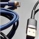 Кабель Baseus Cafule Lightning 1.5A (2m), Золотистий / синій - зображення 11