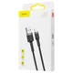 Кабель Baseus Cafule Lightning 2.4A (0.5m), Червоний / чорний - зображення 2