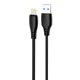 Кабель Proove Simple Silicone USB to Lightning 2.4A (1m) black - изображение 2