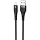 Кабель Proove Light Silicone Plus USB to Lightning 2.4A (1m) black - изображение 1