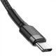 Кабель Baseus Cafule Flash Charging Type-C to Type-C PD 2.0 100W (2m), Красный / черный - изображение 4