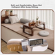 Qiqi Home Bay Window Cushion Window Seam Pad Японський стиль Простий бавовняний лляний охолоджувальний килимок Four Seasons Універсальний нековзний килимок для сидіння на балкон спальні - зображення 5