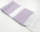 Полотенце пештемаль Turkey Towel 100х180 легкое большое для пляжа бассейна бани сауны подстилка на дачу пикник природу отпуск море ромб лавандовый - изображение 4