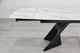 Стол обеденный раскладной EDMUND CERAMIC 160(240)x90 см керамика белый мат/железо черный - изображение 9