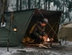 Палатка Naturehike NH21YW157 треугольная 4-сезонная Oxford 210D 3000 мм для печки Dark green - изображение 6