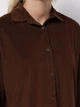 Рубашка хлопковая женская Colin's CL1070171BRW S Brown (8684112843674) - изображение 4