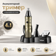 Многофункциональный триммер VGR V-621 4 в 1 машинка для удаления волос универсальная с 4 насадками и лезвиями из нержавеющей стали - изображение 1