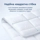 Ковдра 200х220 см Comfort всесезонна IDEIA 250 гр/м2 білий - зображення 6