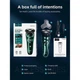 Электобритва Hoco DAR06 Plus electric razor with smart LED indicator, IPX7, 5W, 800mAh, 60min, green - изображение 9