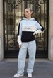 Женские Худи Стаф Серый Оверсайз С Логотипом Staff Heav Logo Mix3 Oversize L (400715) - изображение 4