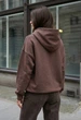 Женское Худи Стаф Коричневое Оверсайз Спортивное Staff Lav Brown Oversize S (400664) - изображение 2