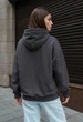 Женский Худи Стаф Темно-серый Оверсайз С Капюшоном Staff Lav Dark Gray Oversize S (400659) - изображение 2